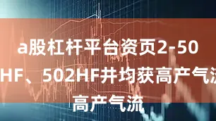 a股杠杆平台资页2-501HF、502HF井均获高产气流